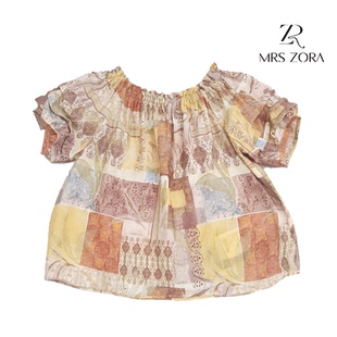 薄款 MRS 小衫 ZORA佐拉2025新款 女气质52E1XS1181 度假风短袖