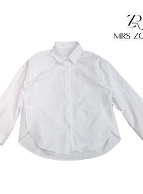 MRS ZORA佐拉新款衬衫春季新品侧开叉设计款白色气质61CXS1081