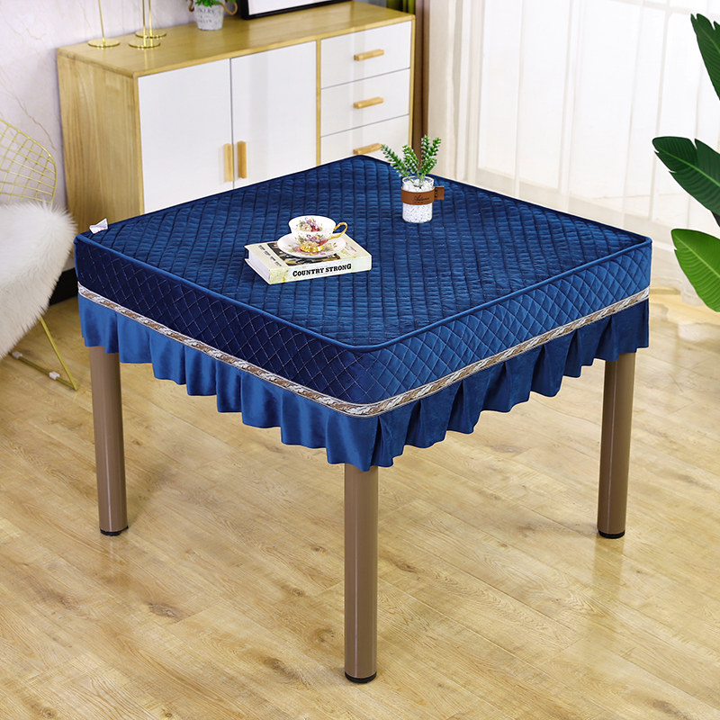 欧式麻将机桌布罩套防尘罩毛绒加厚麻将桌布罩桌套罩桌面盖布罩子