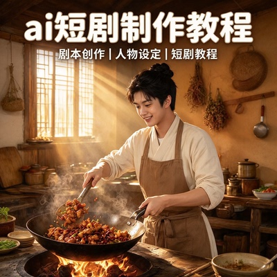 AI 短剧制作教程剧本创作人物设定短视频实操方法资料