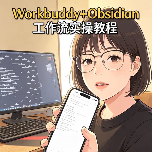 Workbuddy 加 Obsidian 工作流教程资料实操视频教学