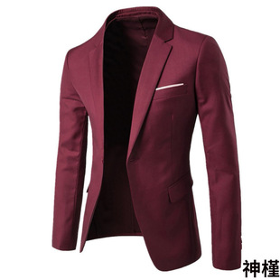 2023秋季 时尚 修身 外 纯色西服青少年西装 男式 休闲韩版 男士 新款 男装