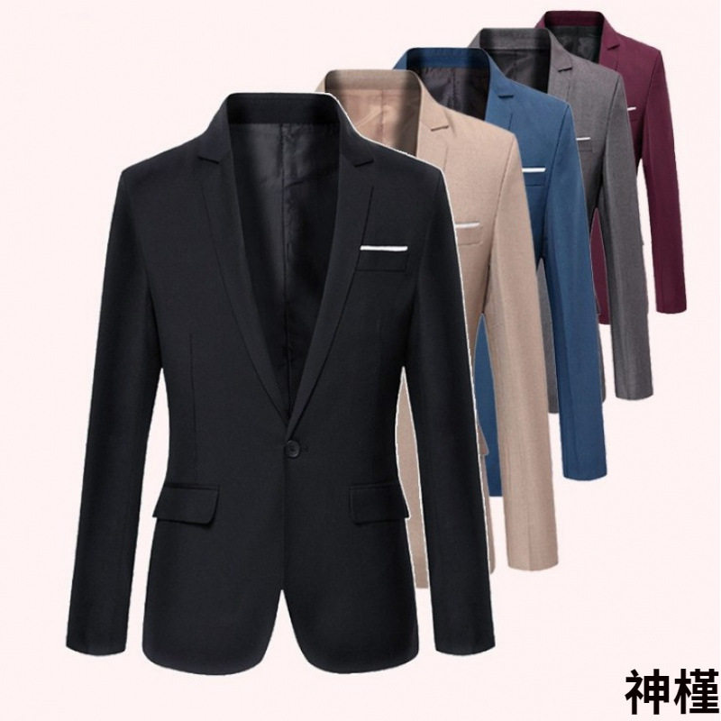 秋季新款2018男式休闲西装修身款小西服外套韩版潮流男装便西上衣