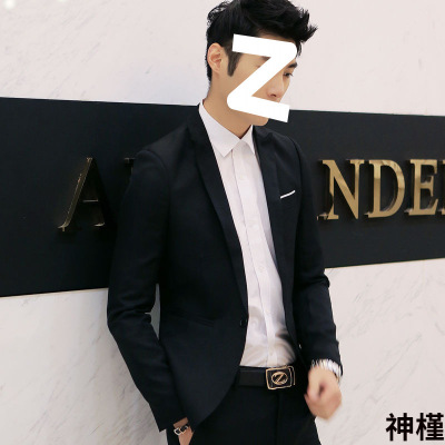 跨境外贸西服21新款时尚男士商务休闲西服欧美修身小西装外套