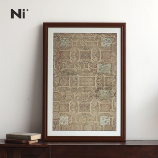 Ni尼家中古风玄关装饰画客厅沙发背景墙挂画卧室床头挂画复古壁画