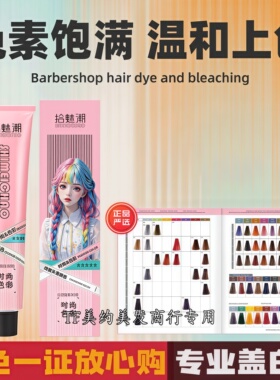 大林色彩美发产品大林哥潮色微潮色沐浴染染膏染有拾魅潮10支批发