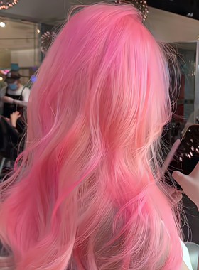 新款显白樱花粉2022可爱紫灰色染发剂植物学生男女自己在家染发膏