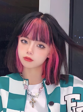 2021流行色纯天然樱花粉挂耳染发膏渐变粉色挑染染发剂自己在家染