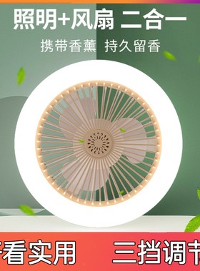 E27新款led新品螺口吸吊两用型小型风扇灯吸顶吊扇厨卫阳台灯创意