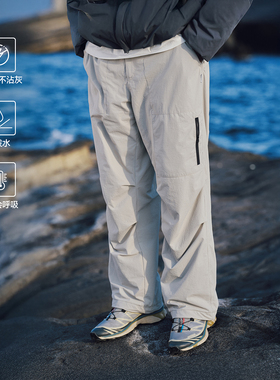 RESTICK「山影2.0」机能加绒伞兵裤男冬季保暖防水冲锋裤工装长裤