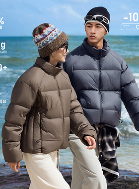 RESTICK「饱饱3.0」700蓬白鸭绒立领面包服冬季男女情侣厚羽绒服