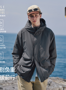 RESTICK「轻盾」80G金标P棉工装派克连帽棉服三防PrimaLoft棉衣