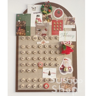 DIY毛毡板创意日历装 饰背景墙记事板手工万年历免打孔照片墙Ins风