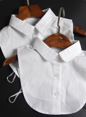 经典圆领棉加厚保暖商务白色假领子衬衣领工装假领男女通用节约领