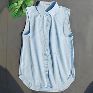 2025新款时尚棉背心女衬衫百搭搭配毛衣卫衣内搭打底衫神器假领子