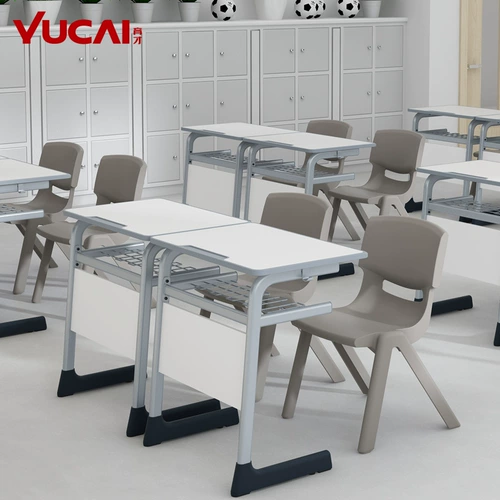 Учащиеся начальной и средней школы Yucai Double Dest Dest Cust Sware School Consureting Course Course Course Cource Course Kids's Hourded Single и Double Learning Table