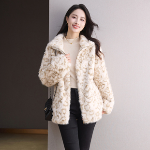 2025超火皮草外套女立领年轻版 毛毛环保贵气毛茸茸水貂绒 海宁时尚