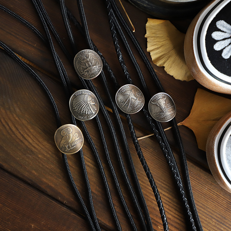 复古手铸美分币阿美咔叽休闲皮绳波洛领带 男美式西部牛仔BOLOTIE,服饰配件/皮带/帽子/围巾,领带,淘宝优惠券,粉丝福利购,淘宝优惠卷