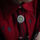 照耀暗黑系复古波洛领带中古领结休闲高级感西部牛仔BOLO TIE领绳