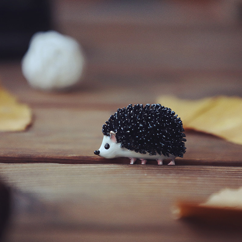 萌翻 可爱小刺猬少女胸针韩版百搭毛衣衬衫领针女文艺学院 礼盒装