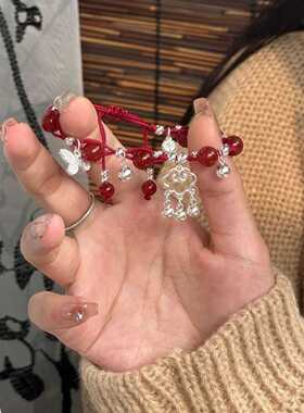 女合金未镶嵌中式铃铛手链