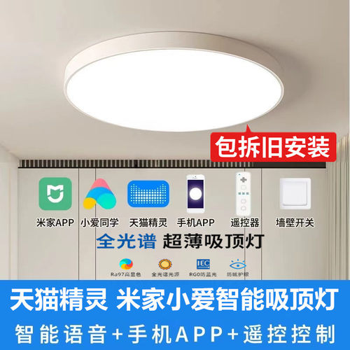 包安装智能语音卧室灯LED吸顶灯