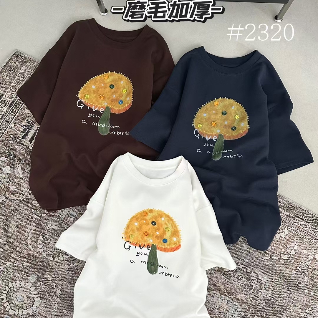 ZW卓娃2025秋冬新款圆领T恤