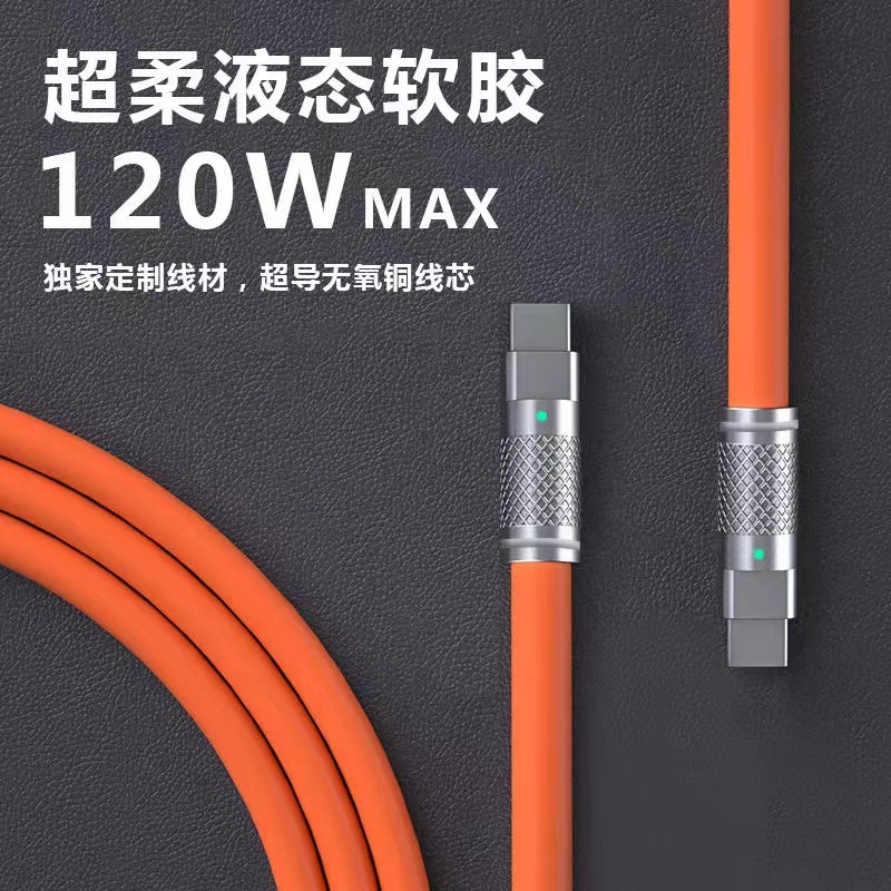 新款锌合金PD机客线双头typec数据线适用苹果华为ctoc快充充电线笔记本电脑iPad平板充电线加长2米