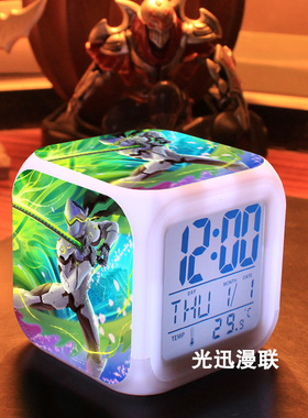 守望先锋闹钟 Overwatch暴雪竞技游戏周边 七彩变色小夜灯闹钟