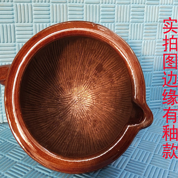 老式擂钵家用研磨蒜泥擂辣椒皮蛋擂茶钵婴儿擂米糊陶瓷手动捣碎器