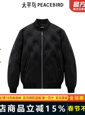 【商场同款】太平鸟男装 2024年冬季新款棒球领羽绒服男B1ACE4226