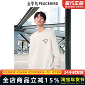 商场同款 太平鸟男装 2024年秋季 新款 圆领套头卫衣男B1CRE3209