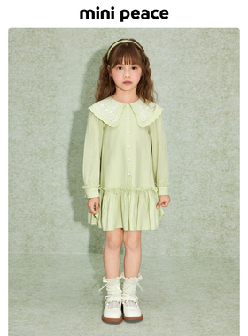【专柜同款活力系列】minipeace太平鸟童装女童连衣裙春秋衬衫裙
