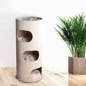 Catsle猫爬架剑麻实木猫窝猫抓筒猫爬桶可拆洗猫帐篷猫别墅猫城堡