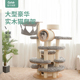 猫爬架猫窝猫树一体大型猫舍猫咖高层猫别墅跳台实木猫抓柱剑麻桶