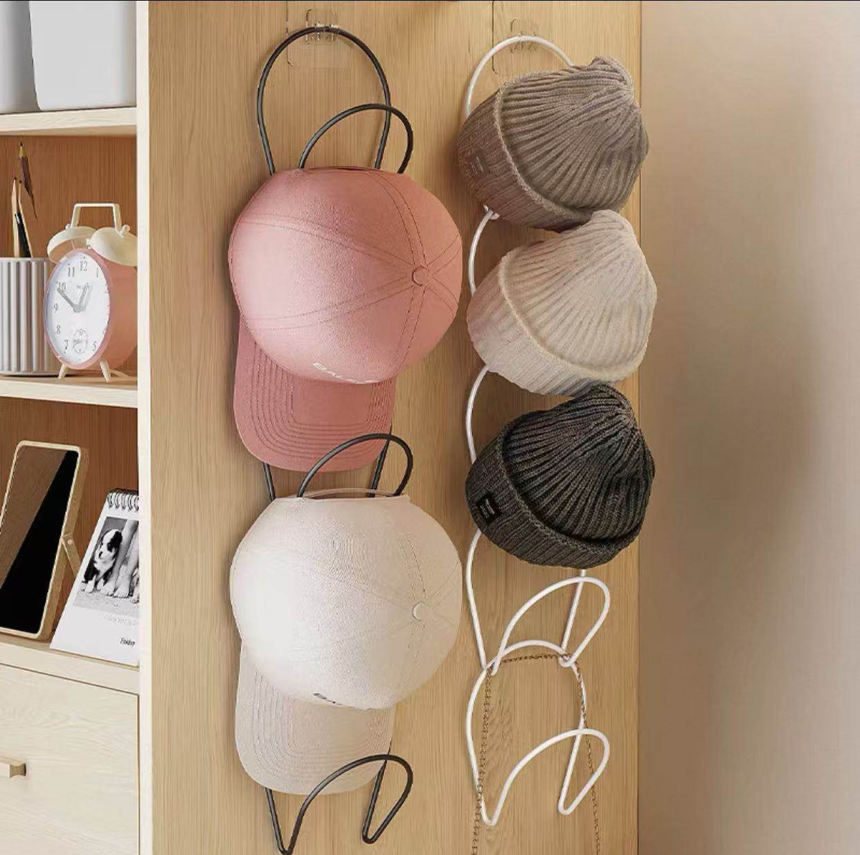 帽子收纳神器门后免打孔壁挂式衣柜衣服帽子挂钩卧室家用帽子架,收纳整理,帽子收纳架,淘宝优惠券,粉丝福利购,淘宝优惠卷