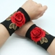 防晒 饰春夏棉薄款 护腕女时尚 遮疤民族风绣花手腕护套可运动手腕装