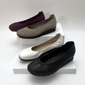 柔软舒适帆船鞋 软面软底真皮平底鞋 宽楦单鞋 柜雅氏女鞋 浅口妈妈鞋