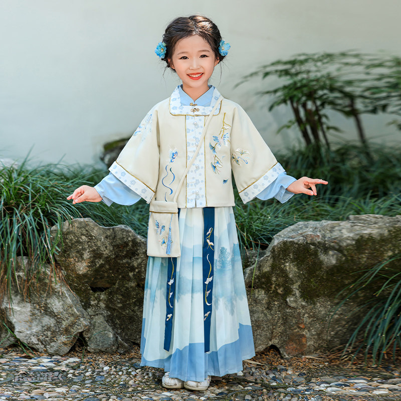 2026新款女童明制汉服襦裙套汉服