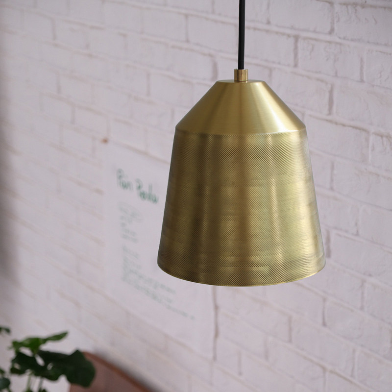 黄铜吊灯日系侘寂餐厅灯厨房吧台床头过道日式复古北欧简约咖啡店