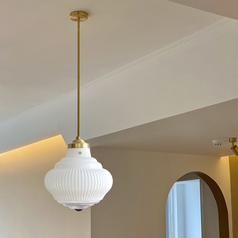 吊燈玻璃黃銅日式復古餐廳吧臺