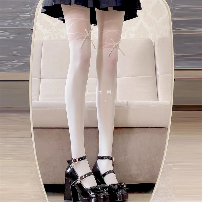 日系甜美甜辣少女白丝袜女薄纯欲