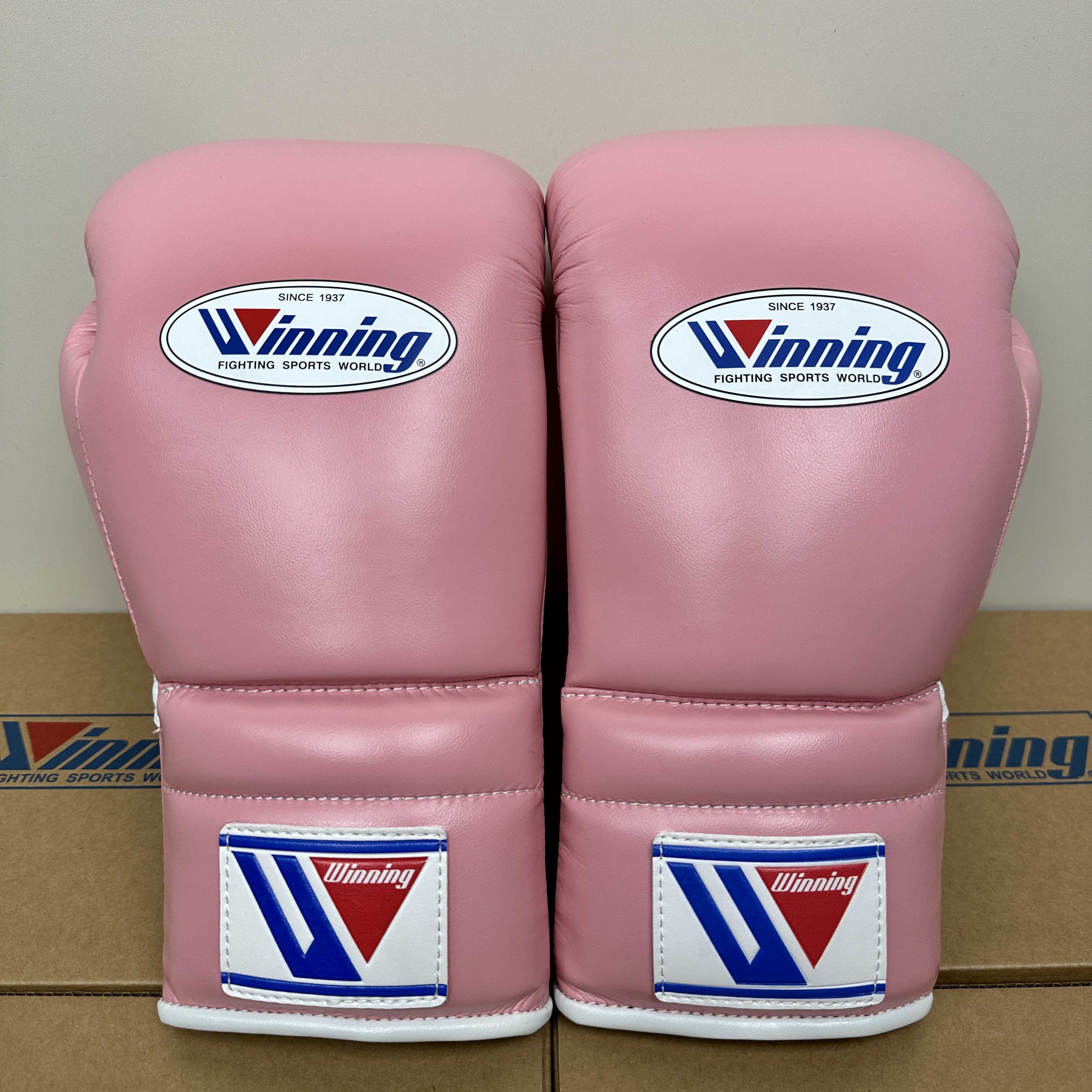 thumbnail for Winning Style Lace-Up Japanese Boxing Gloves for Adults and Children, Suitable for Muay Thai, Fighting, and Free Fighting