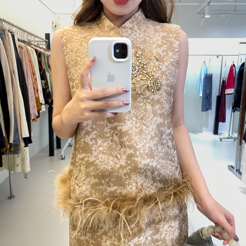 JINYU矜羽【秋田】轻中式浮雕感马甲秋冬款