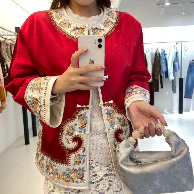 JINYU矜羽（嘉和）冬季保暖 新中式夹棉外套上衣冬款