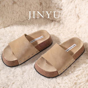 JINYU矜羽【风雅来客-A168】夏款凉拖鞋