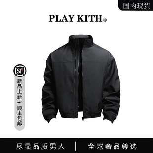 【国内现货】PLAYKITH韩版短款硬汉休闲户外男夹克旅行冲锋衣外套