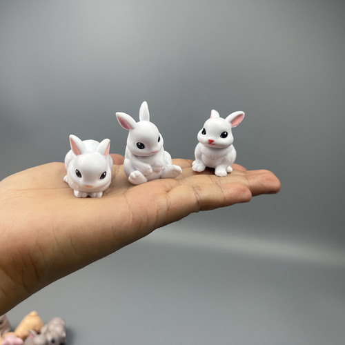 外单可爱小兔子摆件玩具模型