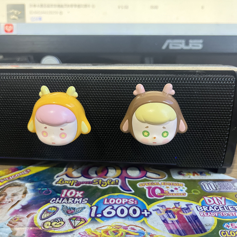 玩具城市小鹿萌粒磁性冰箱贴