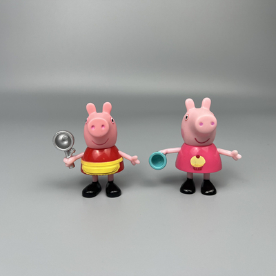 粉小猪公仔玩偶可动人偶过家家